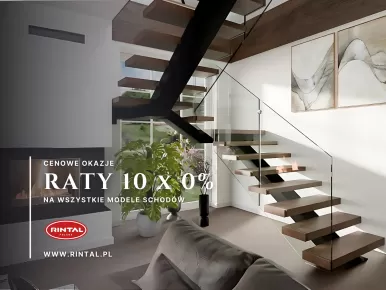 Schody na raty 10 × 0% - piękno i jakość dostępne od ręki!