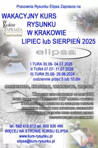 Wakacyjny kurs rysunku Elipsa 2025
